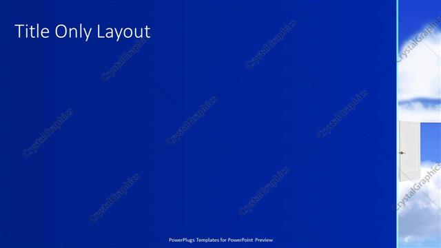 Title Only presentation slide layout