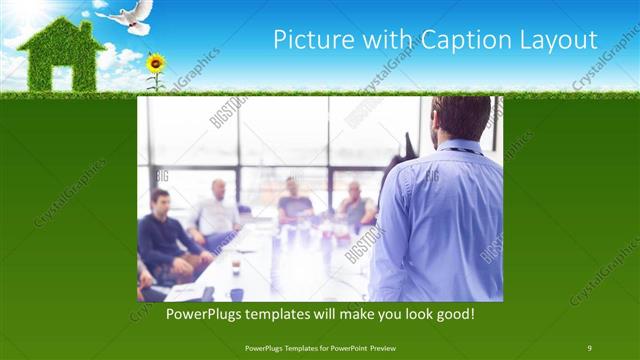 Picture with Caption presentation slide layout