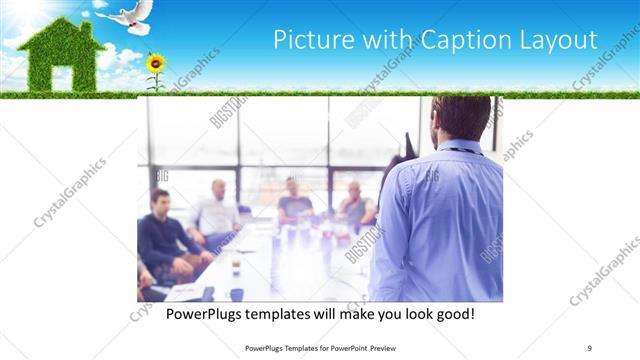 Picture with Caption presentation slide layout