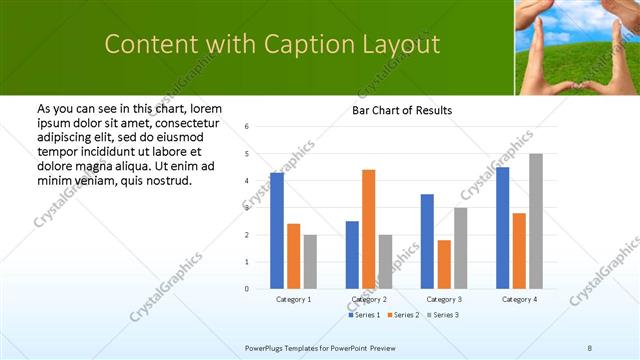 Content with Caption presentation slide layout