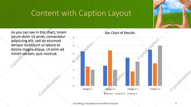 Content with Caption presentation slide layout