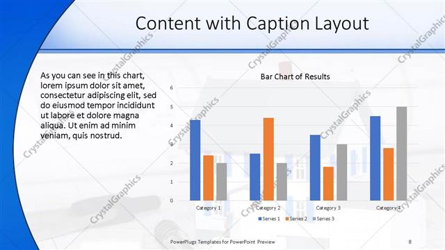 Content with Caption presentation slide layout
