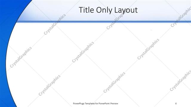 Title Only presentation slide layout