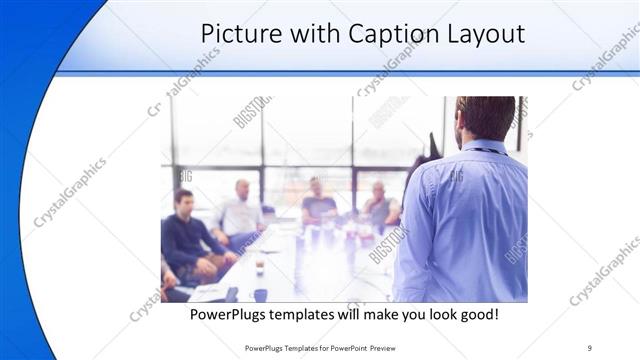 Picture with Caption presentation slide layout
