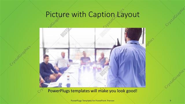 Picture with Caption presentation slide layout
