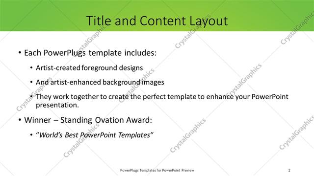 Title and Content presentation slide layout
