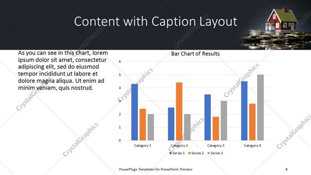 Content with Caption presentation slide layout
