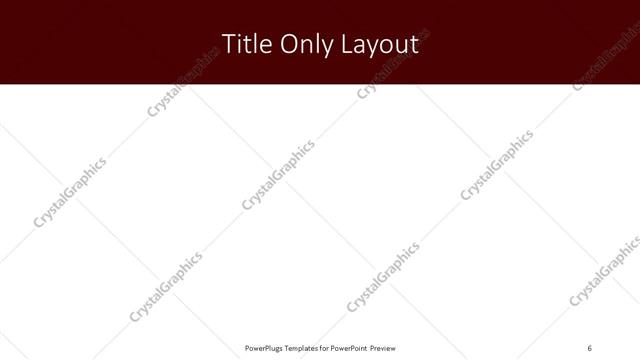 Title Only presentation slide layout