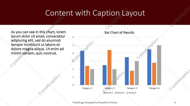 Content with Caption presentation slide layout