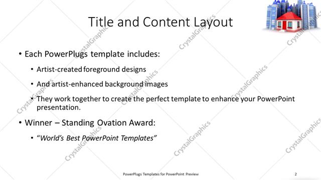 Title and Content presentation slide layout