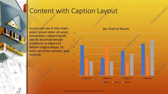 Content with Caption presentation slide layout