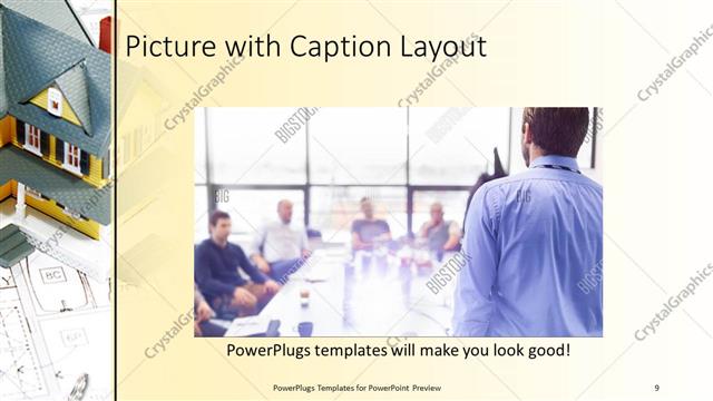 Picture with Caption presentation slide layout