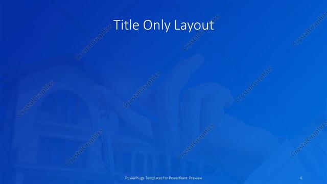 Title Only presentation slide layout