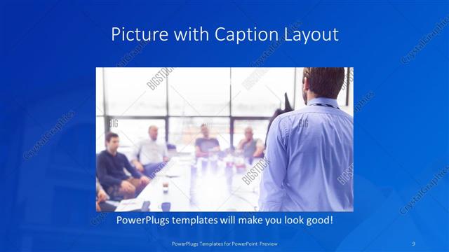 Picture with Caption presentation slide layout