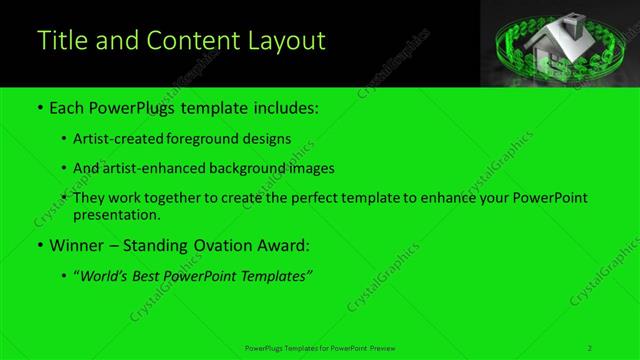 Title and Content presentation slide layout