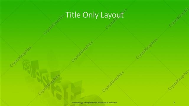 Title Only presentation slide layout