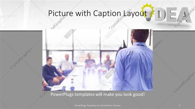 Picture with Caption presentation slide layout
