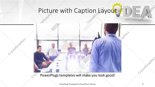 Picture with Caption presentation slide layout