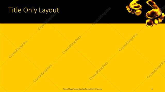 Title Only presentation slide layout