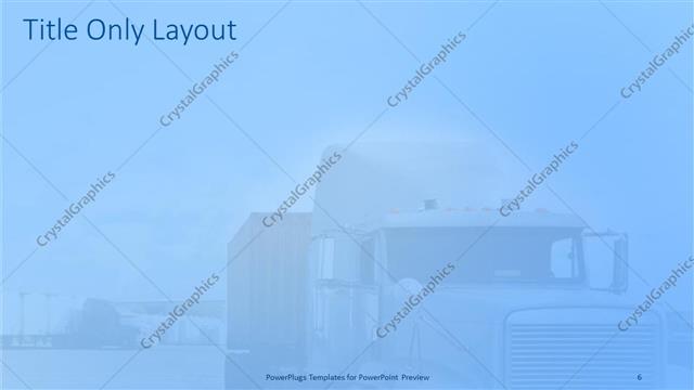 Title Only presentation slide layout