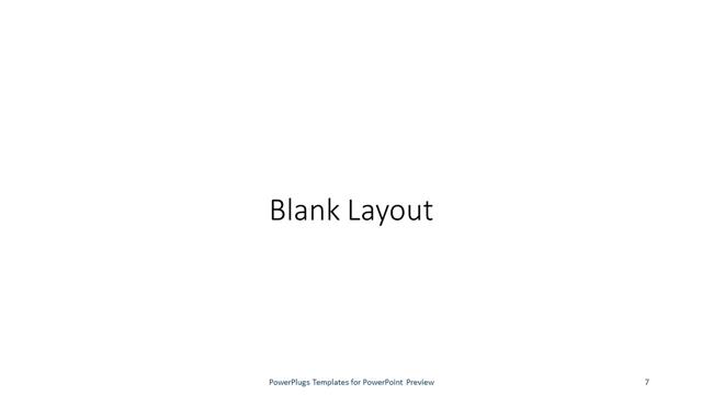 Blank presentation slide layout