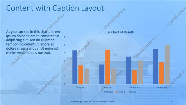 Content with Caption presentation slide layout