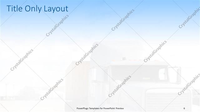 Title Only presentation slide layout