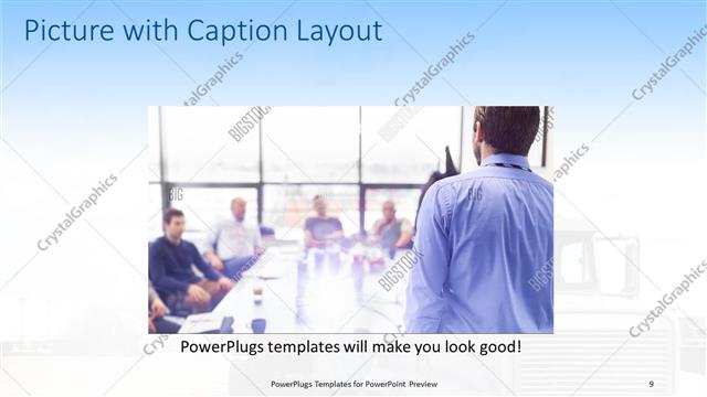 Picture with Caption presentation slide layout