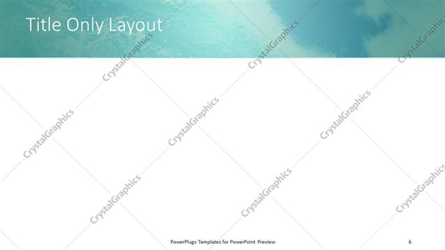 Title Only presentation slide layout