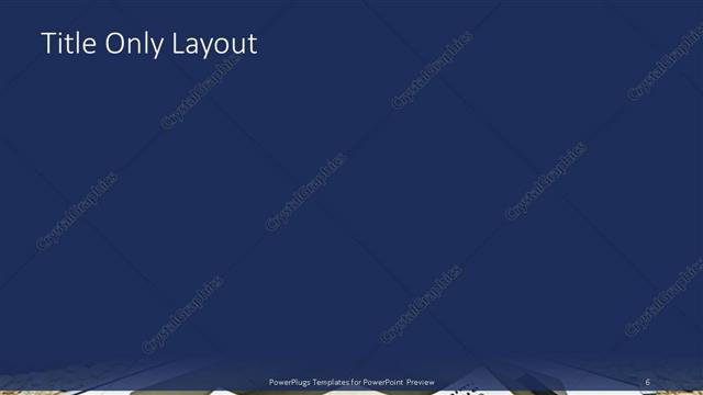 Title Only presentation slide layout