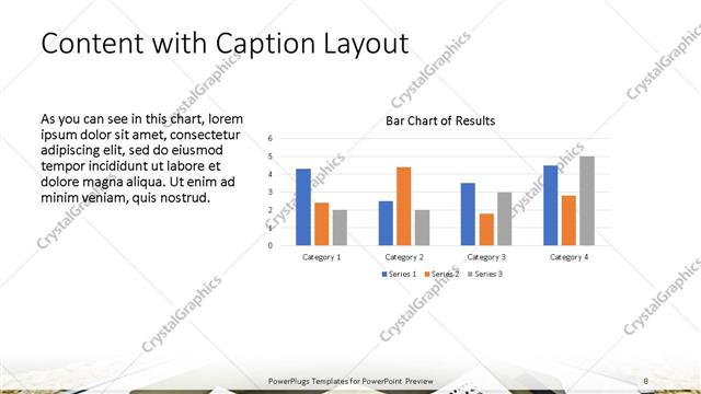 Content with Caption presentation slide layout