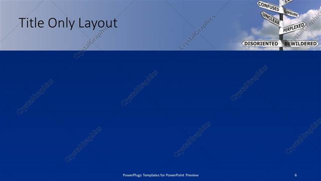 Title Only presentation slide layout