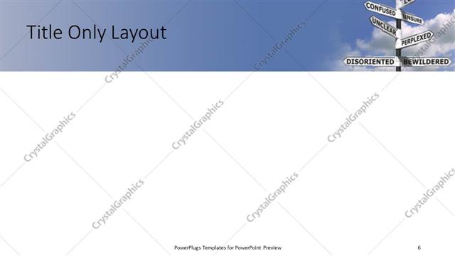 Title Only presentation slide layout