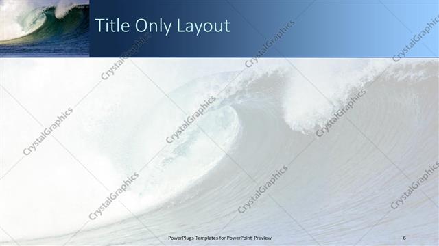 Title Only presentation slide layout