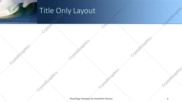 Title Only presentation slide layout