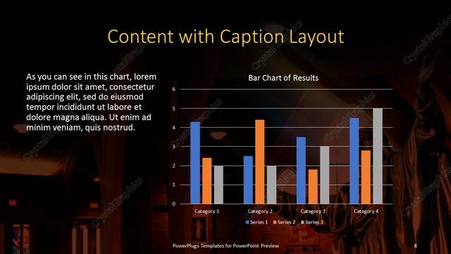 Content with Caption presentation slide layout