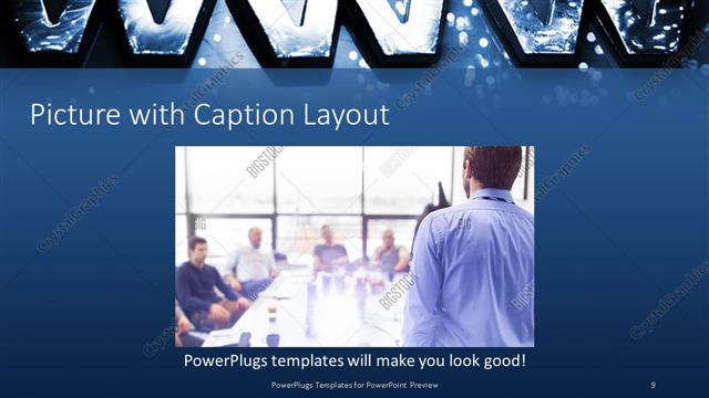 Picture with Caption presentation slide layout