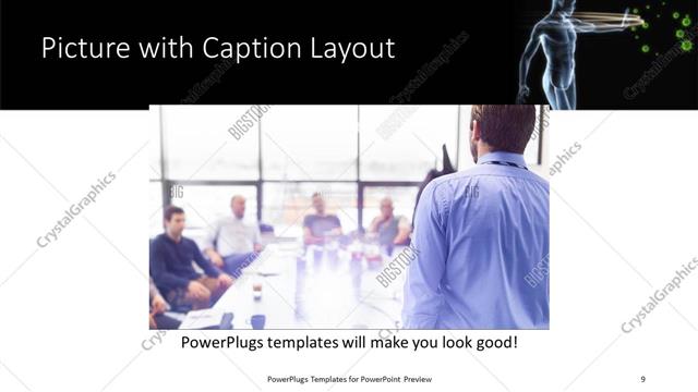 Picture with Caption presentation slide layout