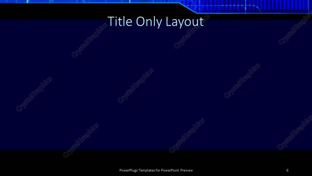 Title Only presentation slide layout