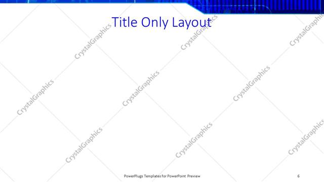 Title Only presentation slide layout