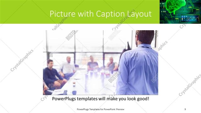 Picture with Caption presentation slide layout