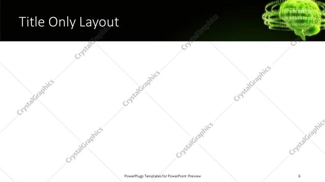 Title Only presentation slide layout