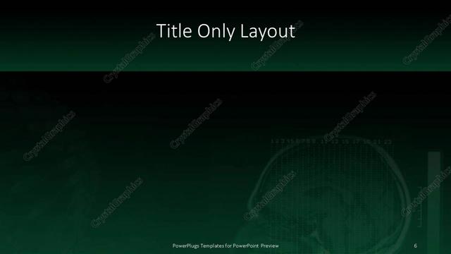 Title Only presentation slide layout