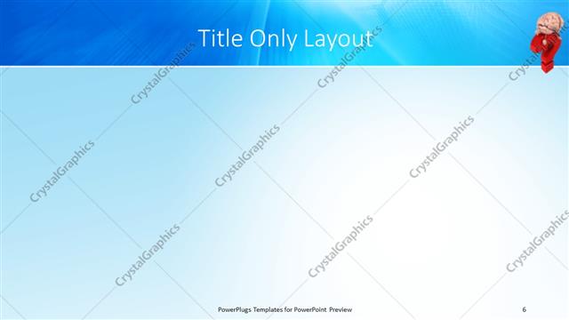 Title Only presentation slide layout