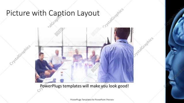Picture with Caption presentation slide layout