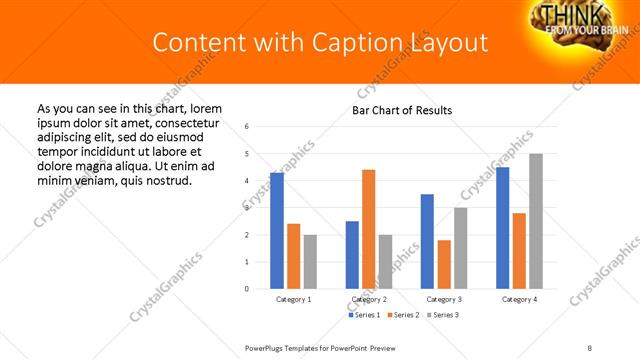 Content with Caption presentation slide layout