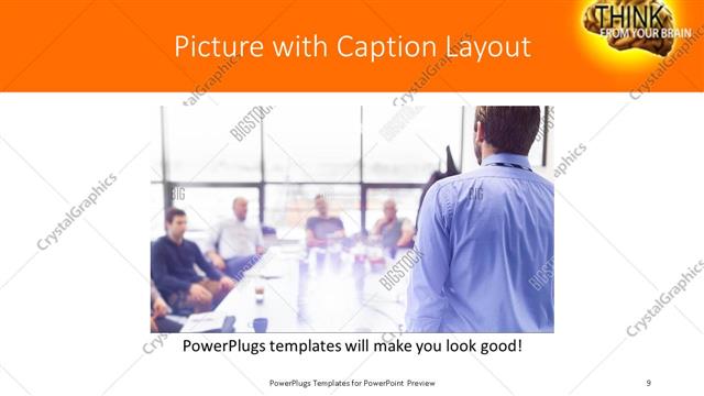 Picture with Caption presentation slide layout