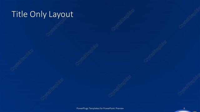 Title Only presentation slide layout