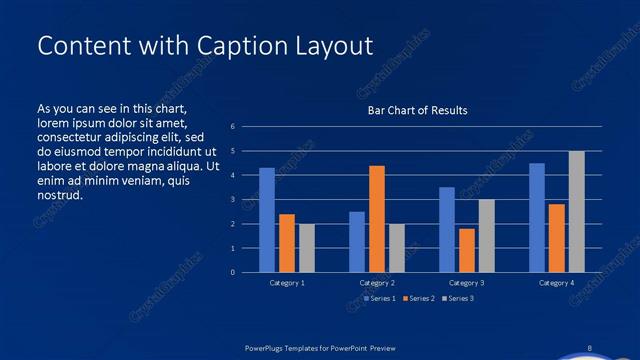 Content with Caption presentation slide layout