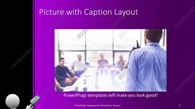 Picture with Caption presentation slide layout